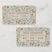 Blossoms House Sitter Carte de visite (Devant / Derrière)