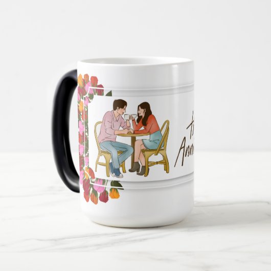 Blossoms of Love - Anniversaire Mug (Devant gauche)