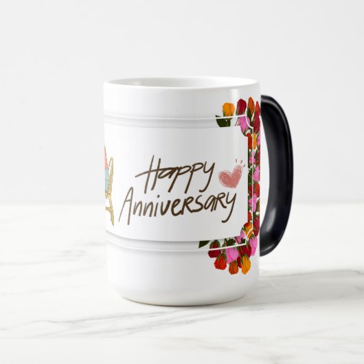 Blossoms of Love - Anniversaire Mug (Devant droit)