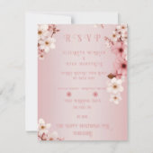 Blossoms of Love" Collection Faire-part de mariage (Devant)