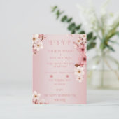 Blossoms of Love" Collection Faire-part de mariage (Debout devant)