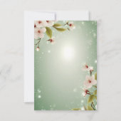 Blossoms of Love" Collection Faire-part de mariage (Dos)