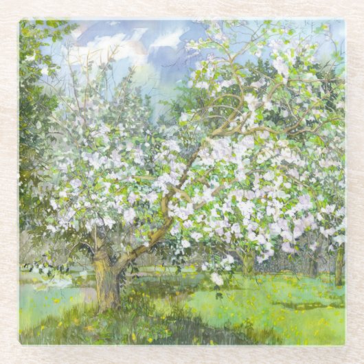 Blossomtuin Glazen Onderzetter (Voorkant)