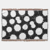 Blot Pattern - White on Black Deken (Voorkant)