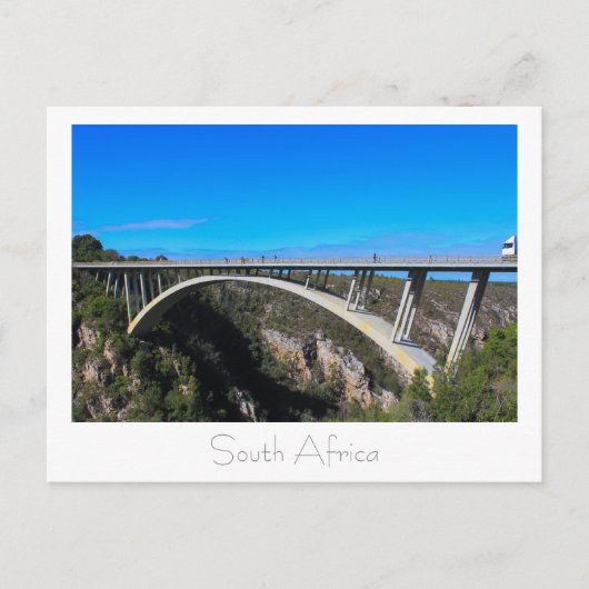 Bloukrans Bridge Tsitsikamma Afrique du Sud Carte (Devant)