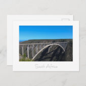 Bloukrans Bridge Tsitsikamma Afrique du Sud Carte  (Devant / Derrière)