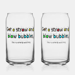 Blow Bubbles Glass Blikvorm Glas