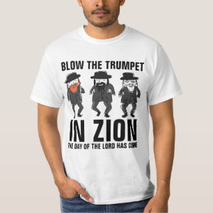 BLOW DE TRUMPET IN ZION, Messianische t-shirts