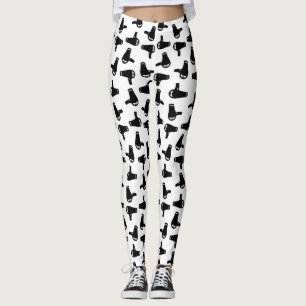 Blow Dryer Afdrukpatroon KLANT KLANTKLEUR ACHTERGR Leggings