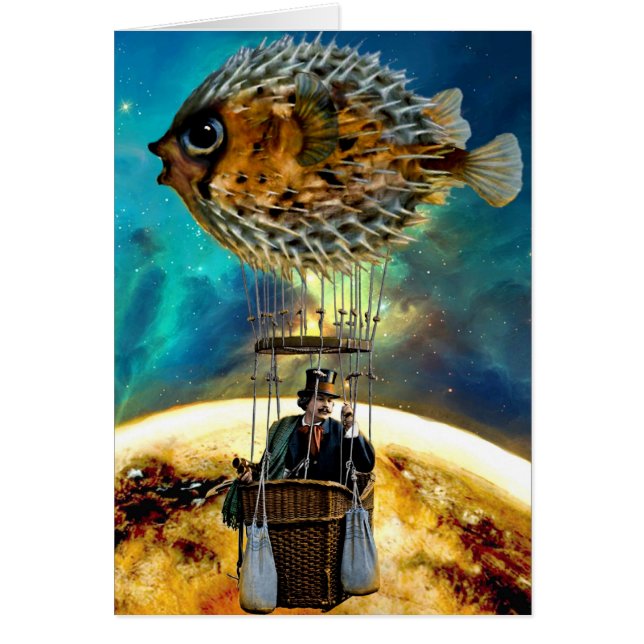 Blow Fish Ballon - kaart (Voorkant)