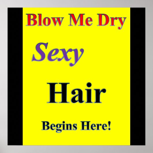 Blow me Dry Poster Matte (Devant)