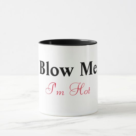 Blow Me I'm Hot Combo Mug (Centre)