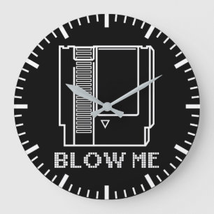 Blow me - videogame Cartridge - Grappig gamen Grote Klok