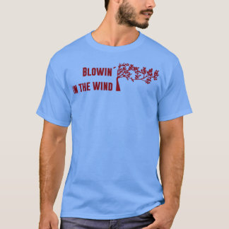 Blowin in de wind bordeaux t-shirt