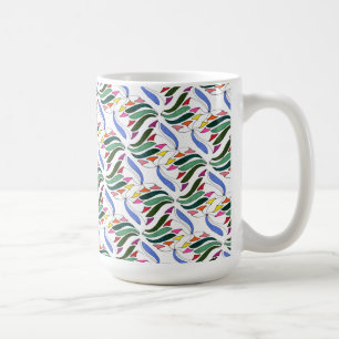 "Blowin in the Wind Tiled" Abstract Design Mug