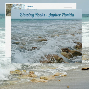 Blowing Rocks Jupiter Florida Briefkaart