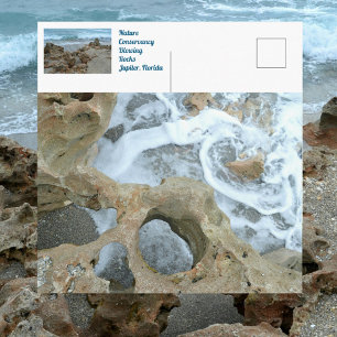 Blowing Rocks Jupiter Florida Fotografisch Briefkaart