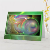 Blowing Soap Bubbles Blank BIG Kaart