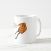 Blown Away Mug - Drôle Cartoon Coffee Cup (Devant droit)