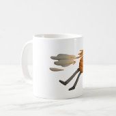 Blown Away Mug - Drôle Cartoon Coffee Cup (Devant gauche)