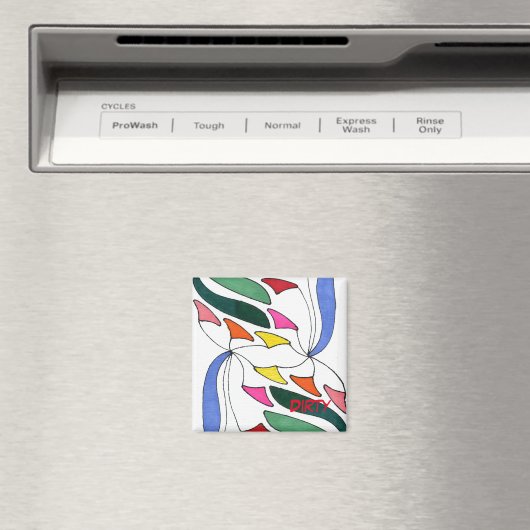 "Blown in the Wind" Magnet de lave-vaisselle Abstr (In Situ (Lave-vaisselle))