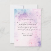 Blozen Bloemen bruiloft dank u kaart (Achterkant)