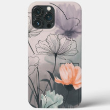 Blozen en bloeien: Pastel Inkt Bloemen
