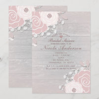 Blozen Nude Rustieke Bloem Bloemen & Hout Bruiloft