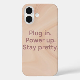 Blozen & zand Plug In Ai kunst iPhone 16 Hoesje