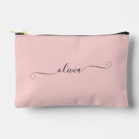 Blozend Roze Modern Chic Script Persoonlijk