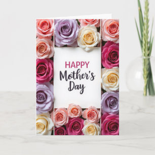 Blozend Roze Moederdag Rozenkaart Kaart