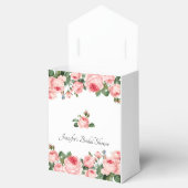 Blozend roze rozen bedankdoosjes (Geopend)