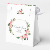 Blozend roze rozen bedankdoosjes (Achterkant)