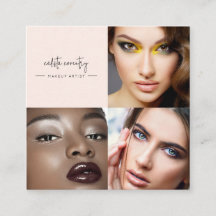 Blozend Roze Script Sociaal Icoon 3 Foto Make-up