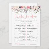 Blozende Bloem 'Zou Zij Liever' Bruidskaart Kaart (Voorkant / Achterkant)
