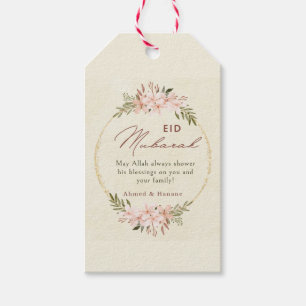 Blozende Bloemen Eid Mubarak Cadeaubijsluiter Eleg Cadeaulabel