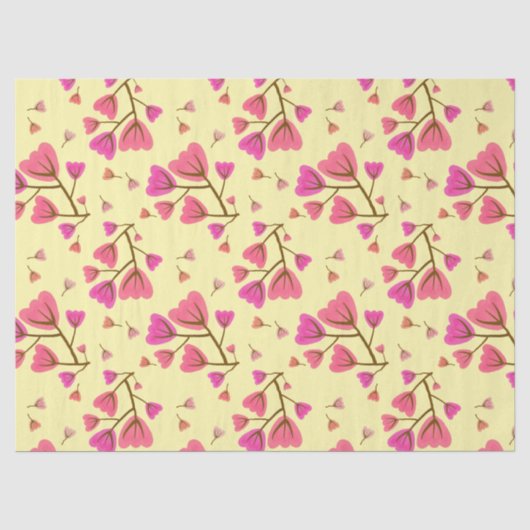 Blozende Bloemen Sier Tissue Papier (Voorkant)