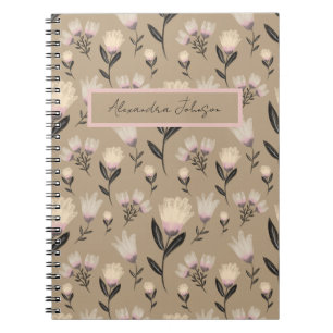Blozende bloemenjournal Moderne botanische Notitieboek