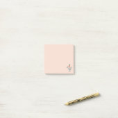 Blozende Bloemige Turquoise Botanische Post-it® Notes (Op bureau)