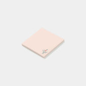 Blozende Bloemige Turquoise Botanische Post-it® Notes (Schuin)