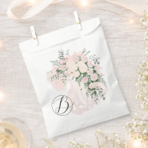 Blozende Boog Roos Wisteria Boeket-Monogram