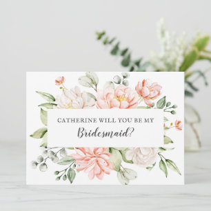 Blozende Bruid Beste vriendin Wil je mijn Bruidsme Kaart
