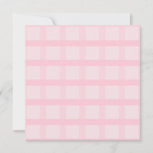 Blozende Bruid En Theeroos Roze Gingham Patroon Kaart