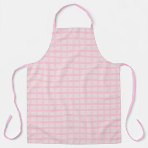 Blozende Bruid En Theeroos Roze Gingham Patroon Schort