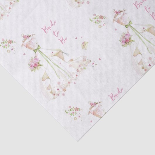 Blozende Bruid in Bruid in wording Bloei Tissuepapier (Detail)