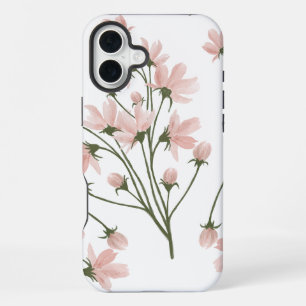 Blozende elegante bloemmotief iPhone 16 plus hoesje