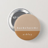Blozende Kleur Blok Bruidsmeisje Knop Ronde Button 5,7 Cm (Voorkant /achterkant)