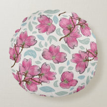 Blozende Orchidee Ronde Kussen – Petal Party Vibe