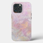 Blozende Roze Aquarel Botanische Vogel Case-Mate iPhone Case (Achterkant)