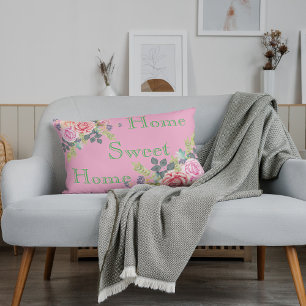 Blozende roze bloemige pioenrozen Trendy Meisjesac Accent Kussen